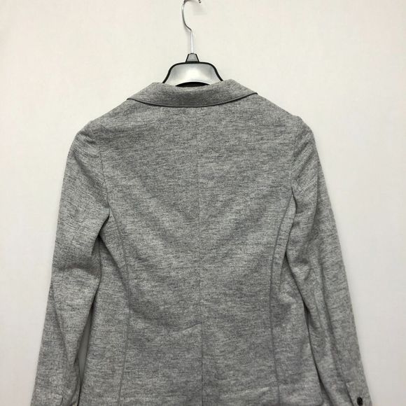 Banana Republic Women Long and Lean Knit Blazer Jacket Size 8 Gray M127 -12 - Picture 14 of 15